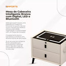 Mesa de Cabeceira Inteligente 2 Gavetas com LED e Bluetooth