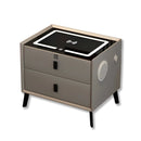 Mesa de Cabeceira Inteligente 2 Gavetas com LED e Bluetooth